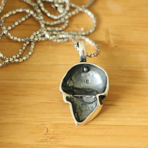 Sterling Silver SKULL Men's Necklace $$LAST ACT$$ - Picture 6 of 8